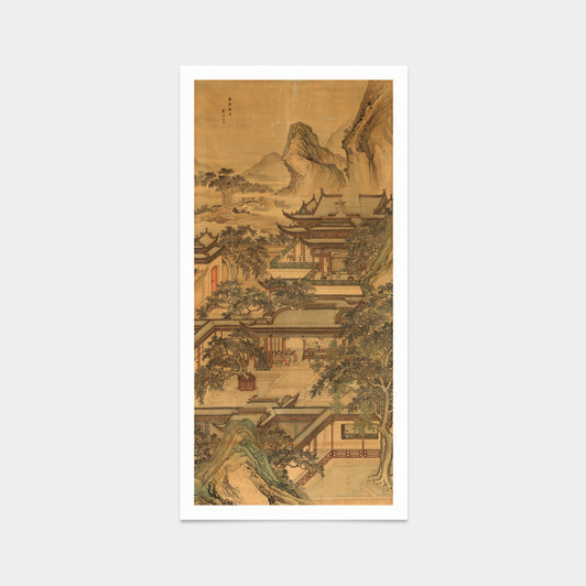 Yuan Jiang,Inside the Chinese palace,Chinese Art Prints,japanese print,art prints,Vintage art,canvas wall art,famous art prints,V7618