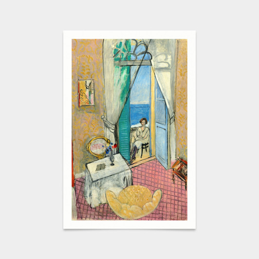 Henri Matisse,Interior at Nice, 1919 or 1920,art prints,Vintage art,canvas wall art,famous art prints,q2239
