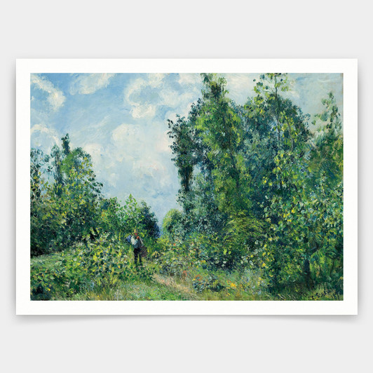 Camille Pissarro,Edge of the Woods,art prints,Vintage art,canvas wall art,famous art prints,V3241