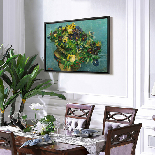 Vincent van Gogh,Basket of Pansies,large wall art,framed wall art,canvas wall art,large canvas,M5074