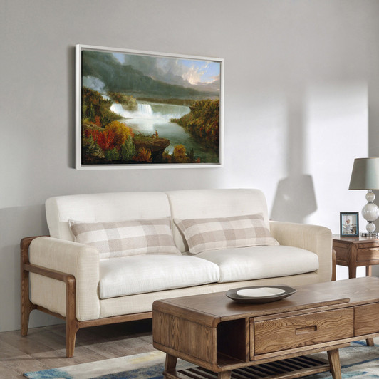 Thomas Cole,Distant View of Niagara Falls, 1830,large wall art,framed wall art,canvas wall art,large canvas,M5021