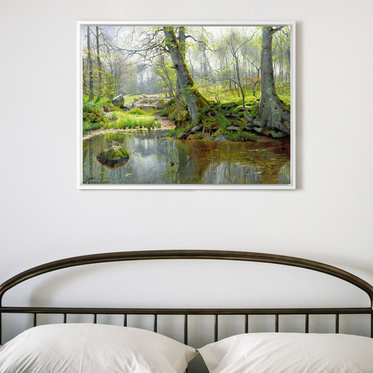 Peder Monsted,Woodland Pond,large wall art,framed wall art,canvas wall art,large canvas,M4824
