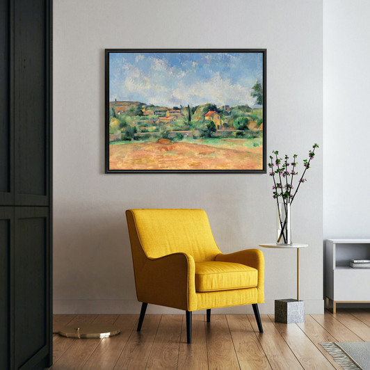 Paul Cezanne,The Bellevue Plain  The Red Earth,large wall art,framed wall art,canvas wall art,large canvas,M4758