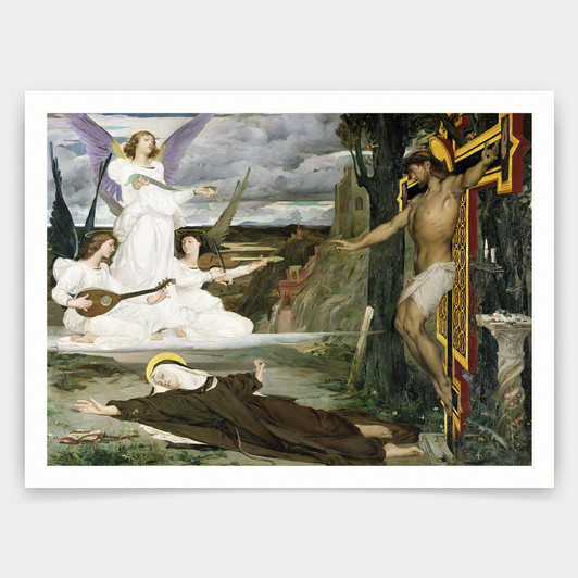 Luc-Oliver Merson,The Vision,Christian Art,art prints,Vintage art,canvas wall art,famous art prints,V4574