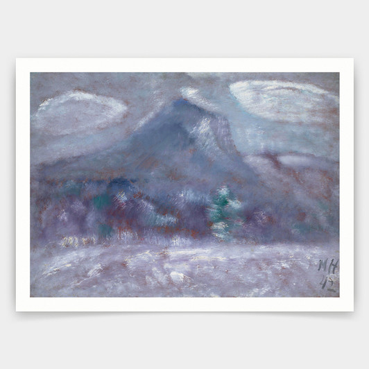 Marsden Hartley ,Mount Katahdin, Snow Storm,art prints,Vintage art,canvas wall art,famous art prints,V4595