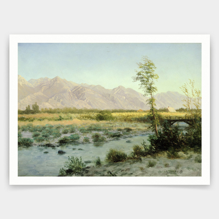 Albert Bierstadt,Prairie Landscape,art prints,Vintage art,canvas wall art,famous art prints,V2995