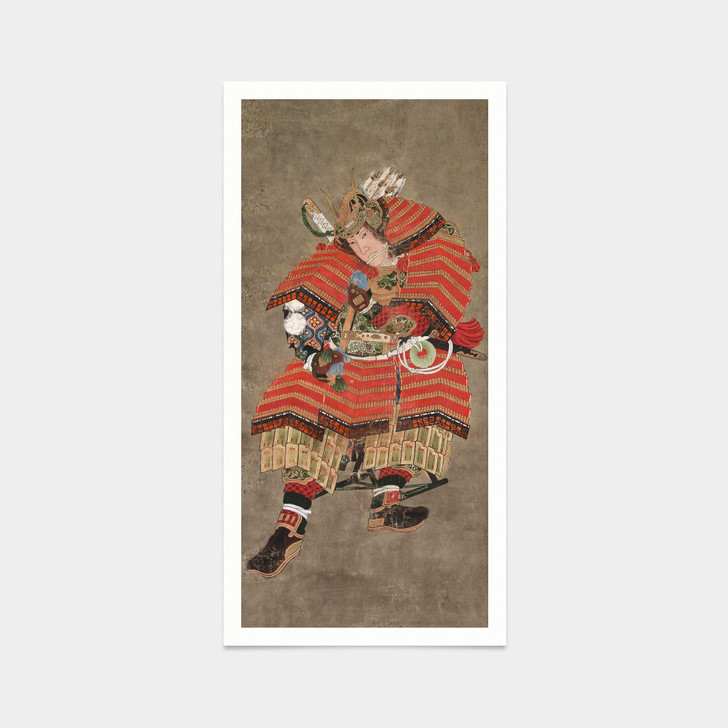 Edo period,Minamoto no Yoshitsune,Japanese samurai,japanese print,art prints,Vintage art,famous art prints,vertical narrow prints,V7344