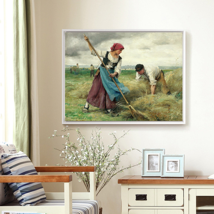 Julien Dupre,Harvesters, 19th century,large wall art,framed wall art,canvas wall art,large canvas,M4512