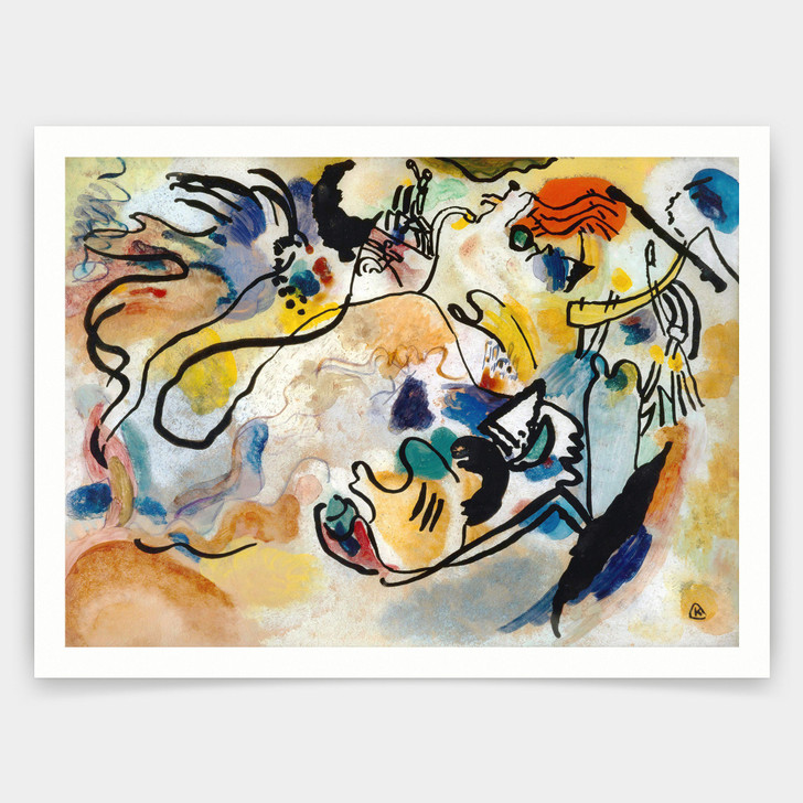 Wassily Kandinsky,Jüngster Tag,The Day of the Last Judgement,art prints,Vintage art,canvas wall art,famous art prints,q1489