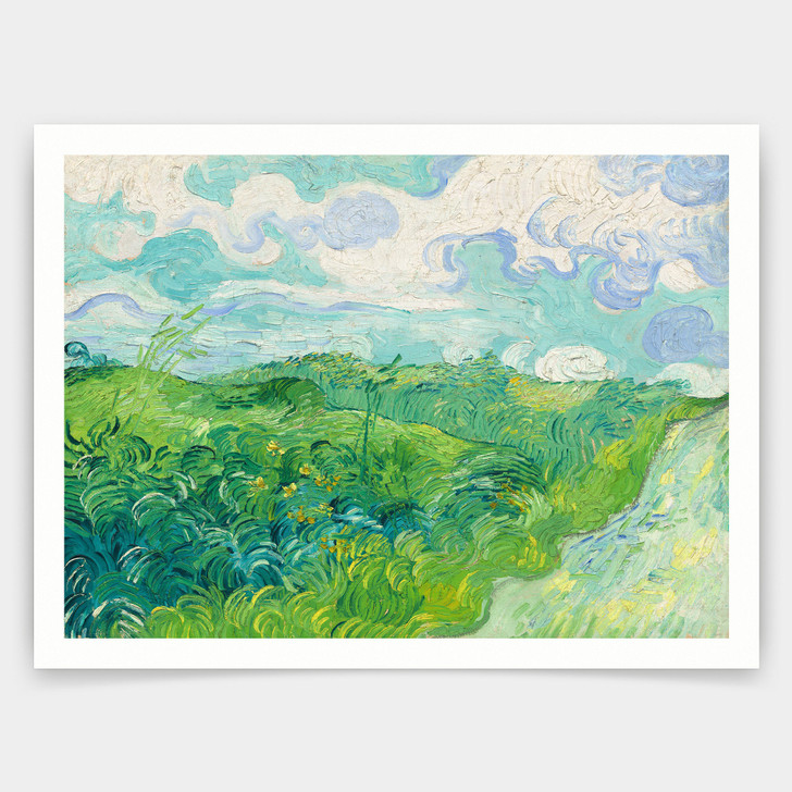 Vincent van Gogh,Green Wheat Fields, Auvers,art prints,Vintage art,canvas wall art,famous art prints,q1436