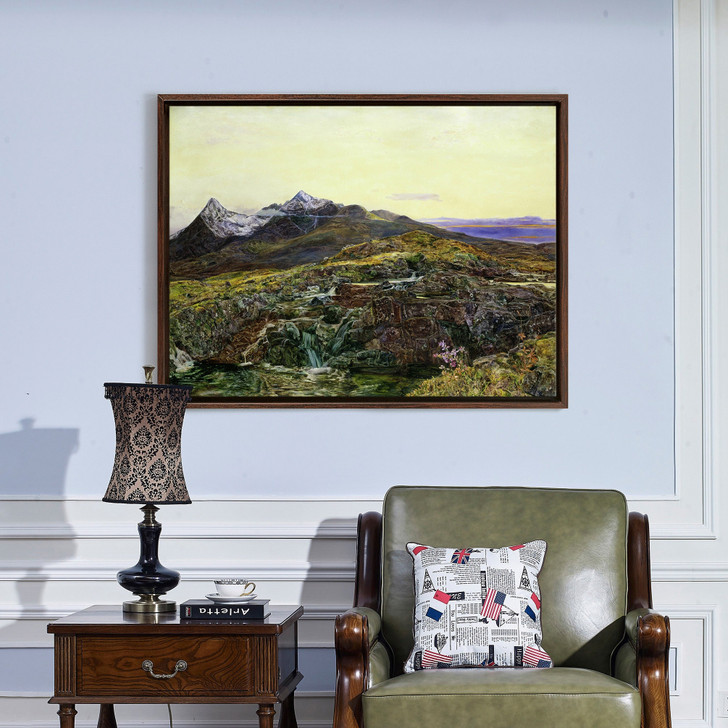 John William Inchbold,Cuillin Ridge, Skye From Sligechan,large wall art,framed wall art,canvas wall art,large canvas,M4460