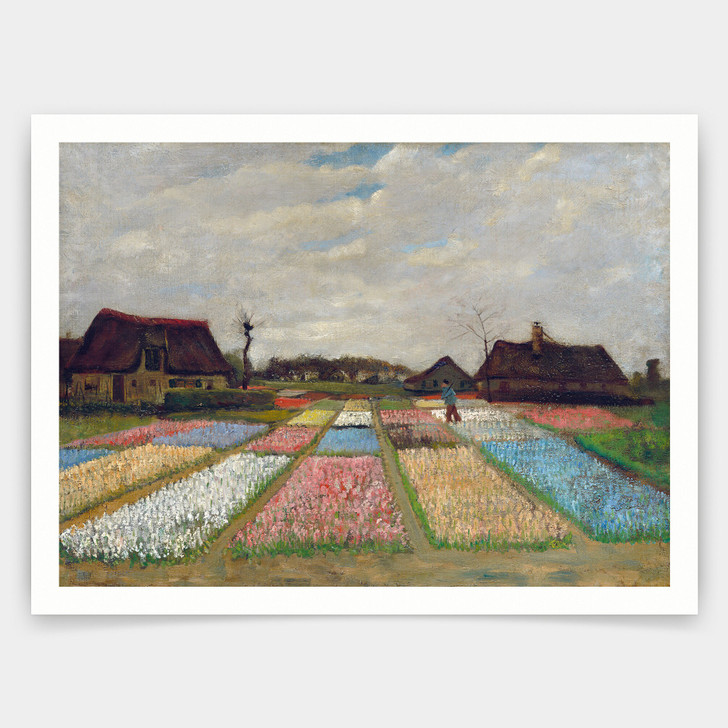 Vincent van Gogh,Flower Beds in Holland,art prints,Vintage art,canvas wall art,famous art prints,q1434