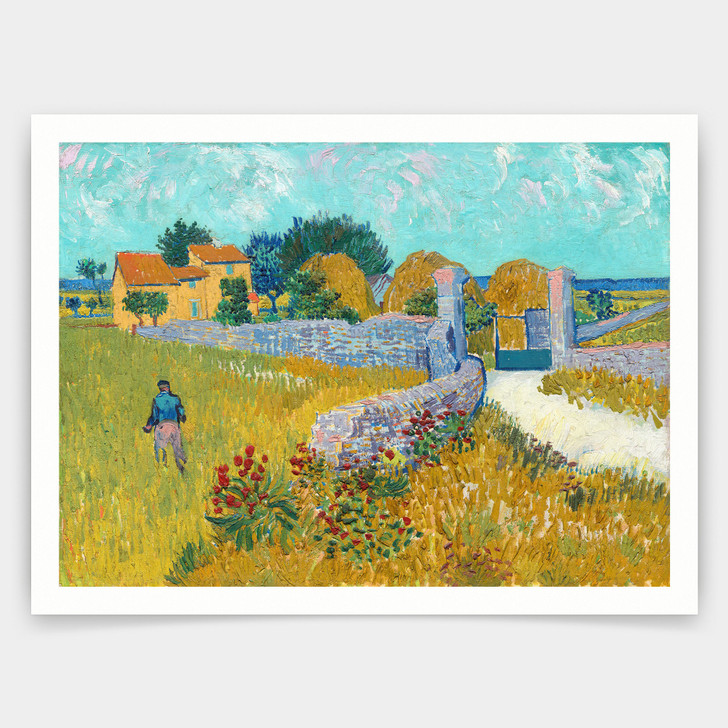 Vincent van Gogh,Farmhouse in Provence,art prints,Vintage art,canvas wall art,famous art prints,q1429