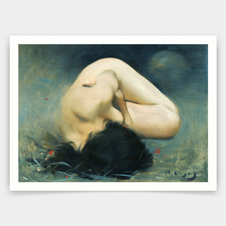 Ramon Casas i Carbó,Foreshortened female nude,art prints,Vintage art,canvas wall art,famous art prints,q1377