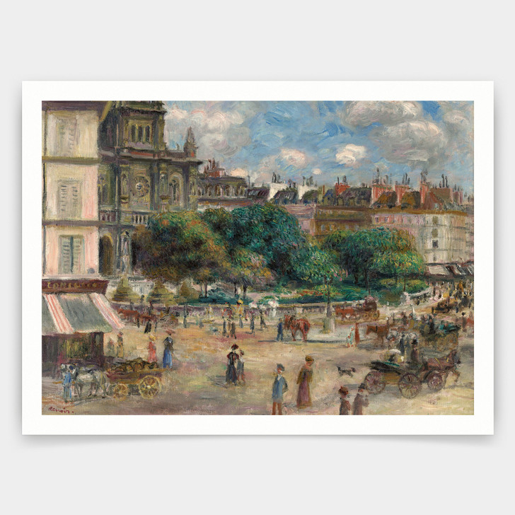 Pierre-Auguste Renoir,Square of Saint Trinity in Paris,art prints,Vintage art,canvas wall art,famous art prints,q1359