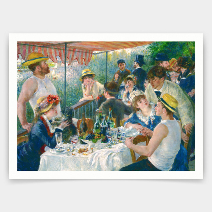 Pierre-Auguste Renoir,Luncheon of the Boating Party,art prints,Vintage art,canvas wall art,famous art prints,q1351