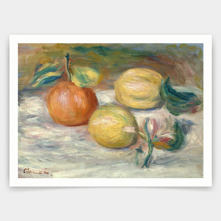 Pierre-Auguste Renoir,Lemons and Orange,Citrons et orange,art prints,Vintage art,canvas wall art,famous art prints,q1350