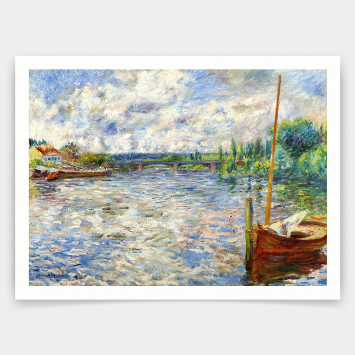 Pierre-Auguste Renoir ,The Seine at Chatou,art prints,Vintage art,canvas wall art,famous art prints,q1332