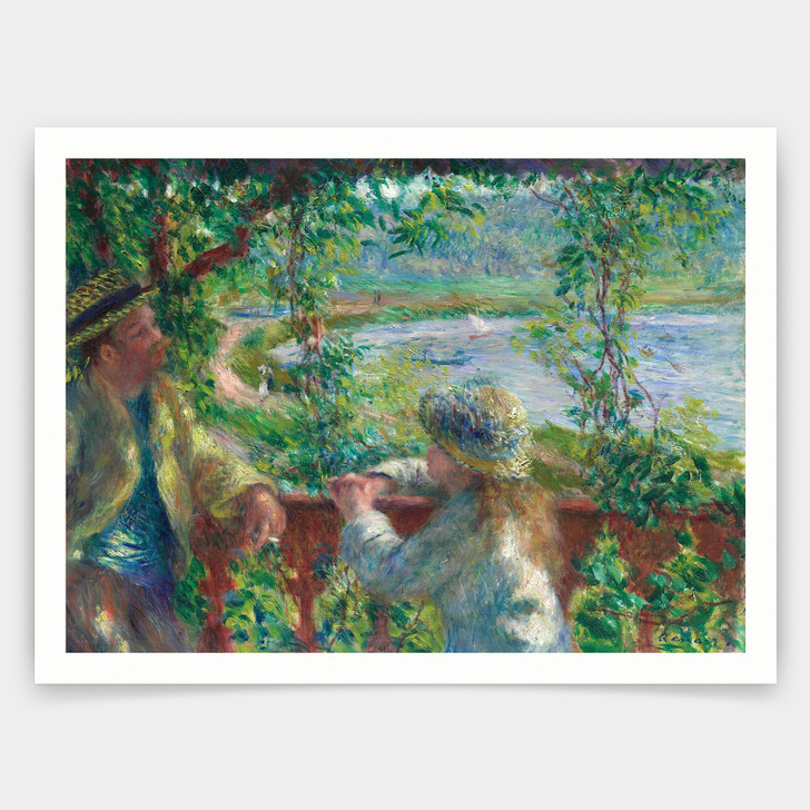 Pierre Auguste RenoirNear the Lake, 187980,art prints,Vintage art,canvas wall art,famous art prints,q1321