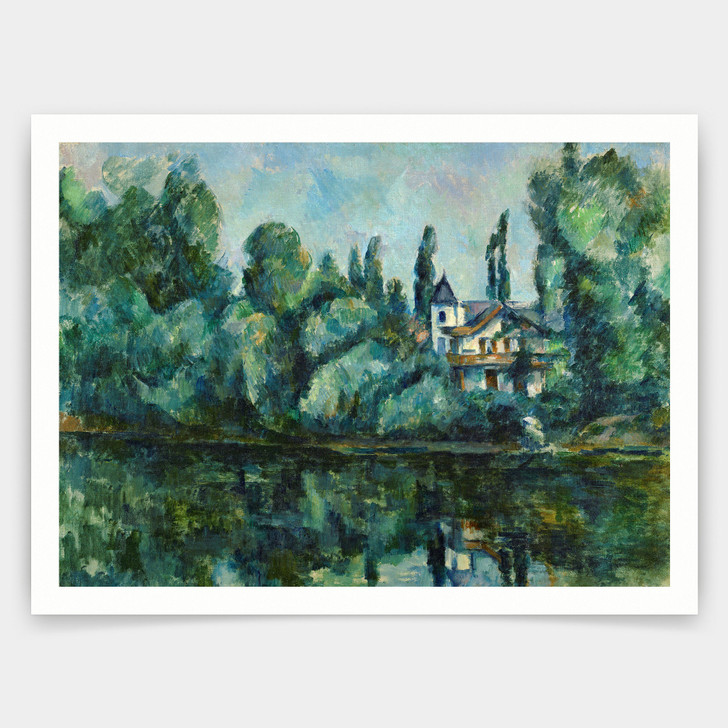 Paul Cezanne,Banks of the Marne,art prints,Vintage art,canvas wall art,famous art prints,V4729