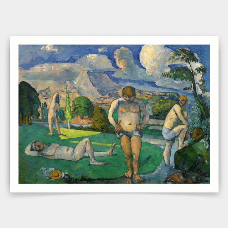 Paul Cezanne,Bathers at Rest,art prints,Vintage art,canvas wall art,famous art prints,V4730