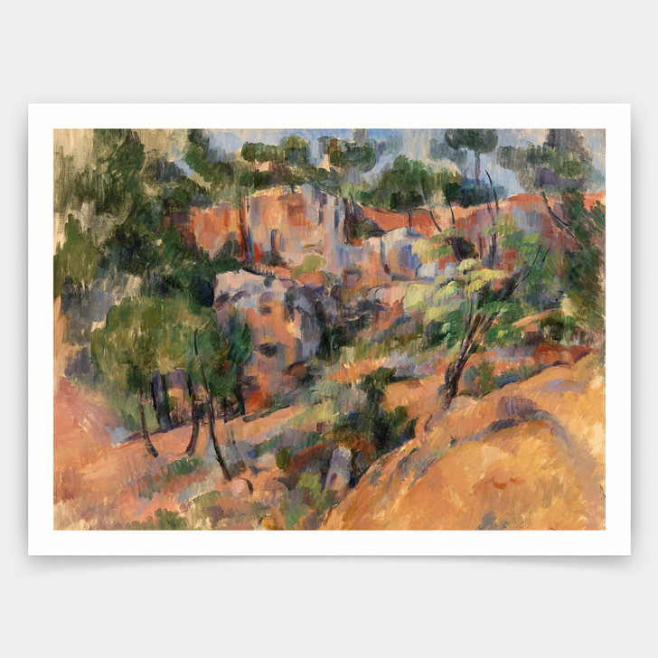 Paul Cezanne,Bibemus,Mountain forest landscape,art prints,Vintage art,canvas wall art,famous art prints,V4731