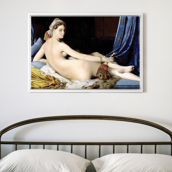 Jean Auguste Dominique Ingres,Grande Odalisque,canvas print,canvas art,canvas wall art,large wall art,framed wall art,p1769