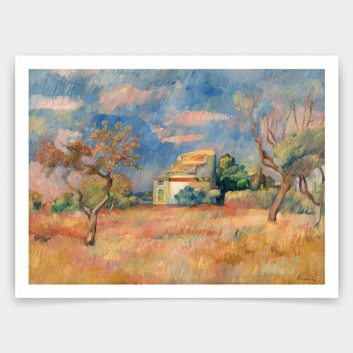 Pierre Auguste Renoir,Dovecote at Bellevue,art prints,Vintage art,canvas wall art,famous art prints,V4852