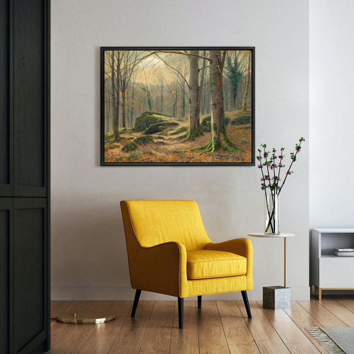 James Thomas Watts,A Winter Morning, Hoar Frost Melting,large wall art,framed wall art,canvas wall art,large canvas,M4230