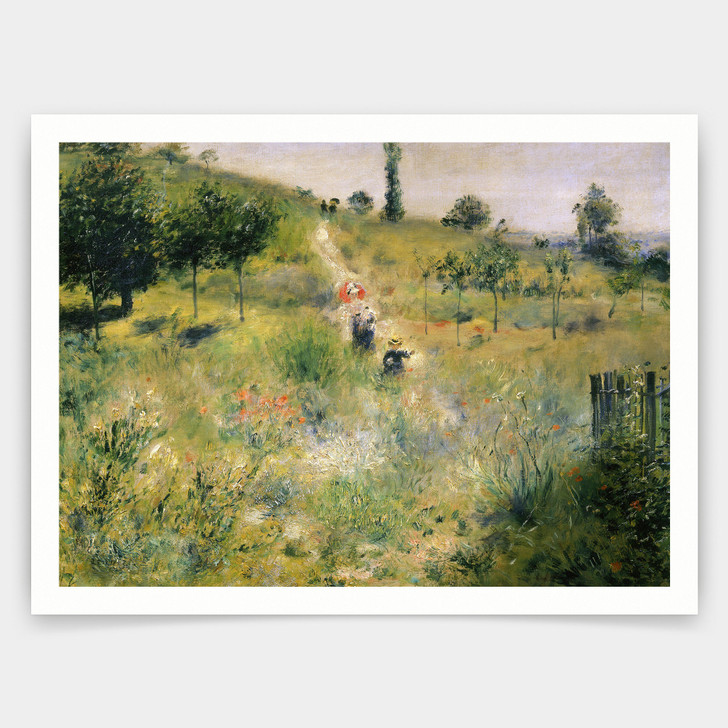 Pierre Auguste Renoir,The Path through the Long Grass,art prints,Vintage art,canvas wall art,famous art prints,V4867