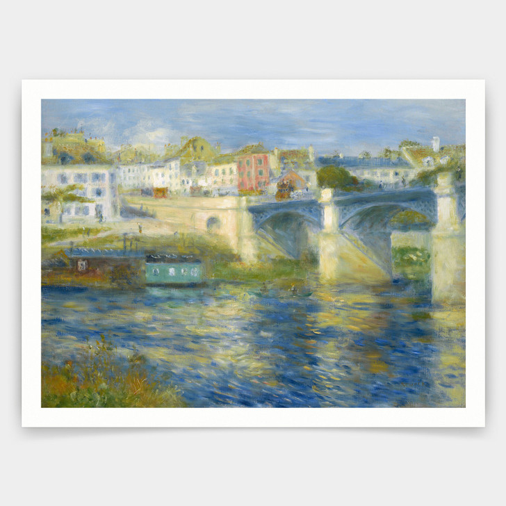 Pierre-auguste Renoir,bridge At Chatou,art prints,Vintage art,canvas wall art,famous art prints,V4885