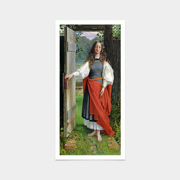 George Dunlop Leslie,Faith,art prints,Vintage art,canvas wall art,famous art prints,vertical narrow prints,V7687