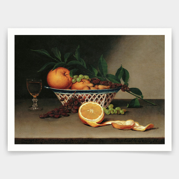 Raphaelle Peale,Still Life with Oranges, 1818,art prints,Vintage art,canvas wall art,famous art prints,V4918