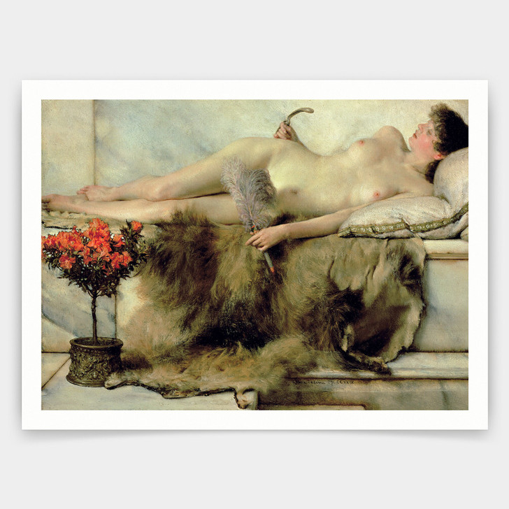 Sir Lawrence Alma-Tadema,The Tepidarium,Naked woman lying,art prints,Vintage art,canvas wall art,famous art prints,V4998