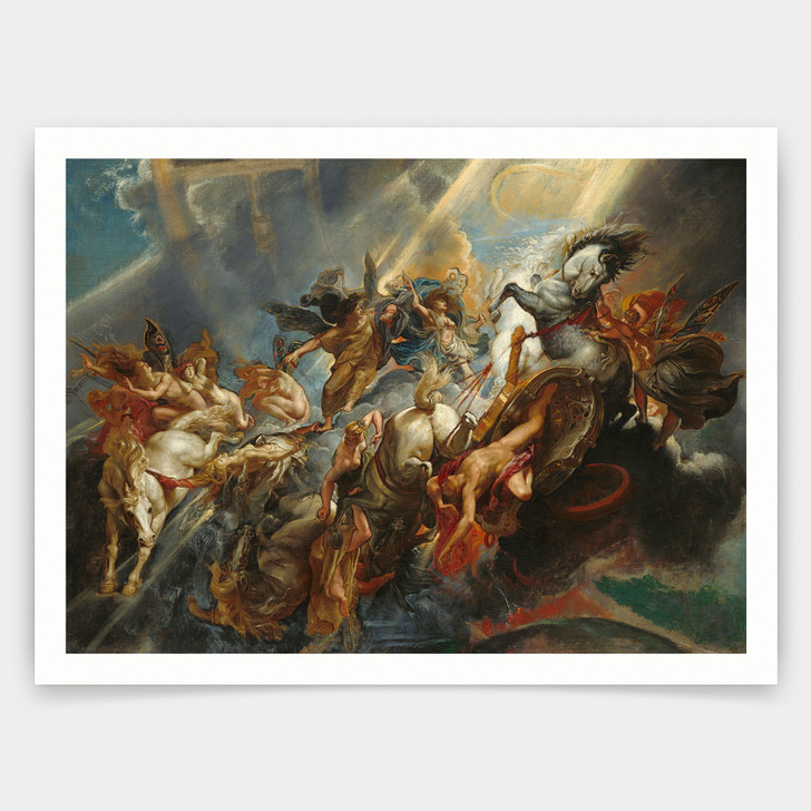 Sir Peter Paul Rubens,The Fall of Phaeton,art prints,Vintage art,canvas wall art,famous art prints,V5000