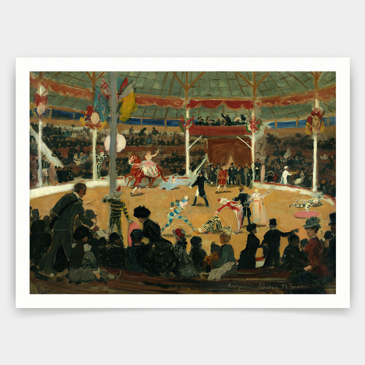 Suzanne Valadon,The Circus, 1889,art prints,Vintage art,canvas wall art,famous art prints,V5006