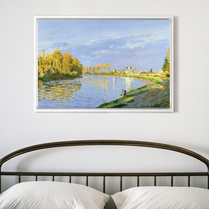 Claude Monet,The Seine at Bougival,canvas print,canvas art,canvas wall art,large wall art,framed wall art,p1633