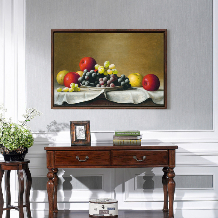Barton Stone Hays,Still Life, Apples, Grapes,canvas print,canvas art,canvas wall art,large wall art,framed wall art,p1582