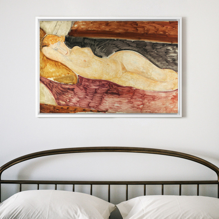 Amedeo Modigliani, Reclining Nude,Naked girl on the bed,canvas print,canvas art,canvas wall art,large wall art,framed wall art,p1544