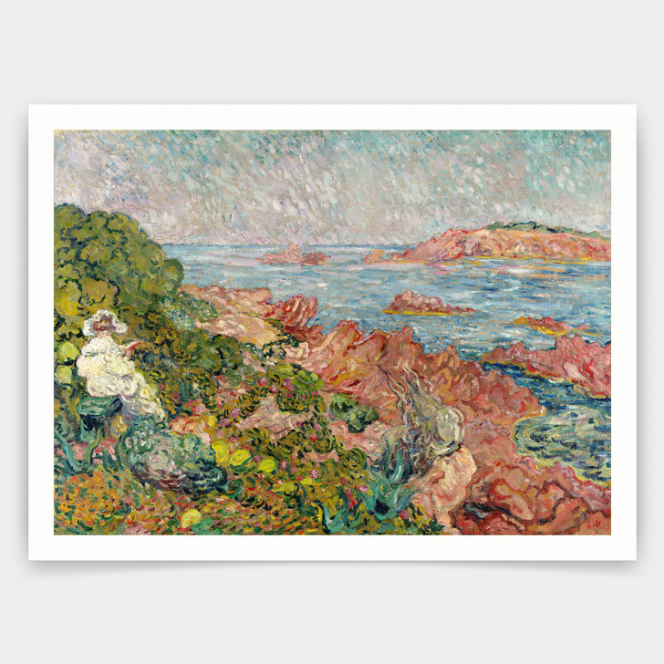 Louis Valtat,Seashore in Anteor,art prints,Vintage art,canvas wall art,famous art prints,q1209