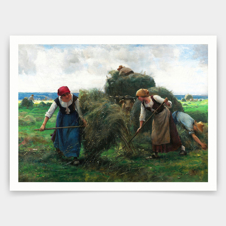 Julien Dupré,The Hay Harvesters,art prints,Vintage art,canvas wall art,famous art prints,q1192