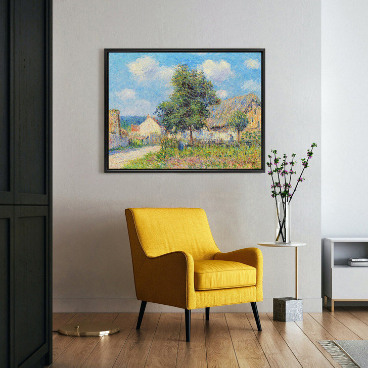 Gustave Loiseau,Farmhouse in Vaudreuil,large wall art,framed wall art,canvas wall art,large canvas,M4020