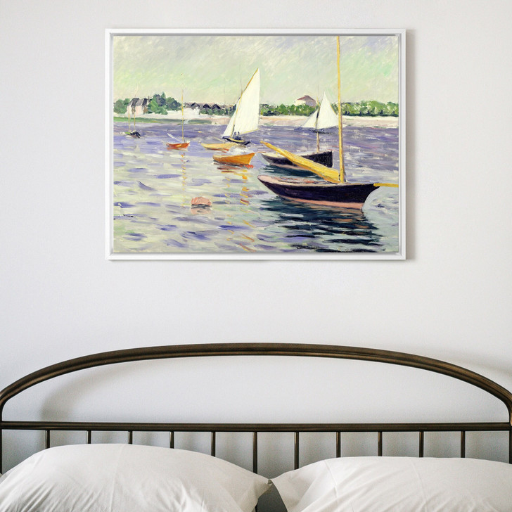 Gustave Caillebotte,Sailing Boats at Argenteuil,large wall art,framed wall art,canvas wall art,large canvas,M3983