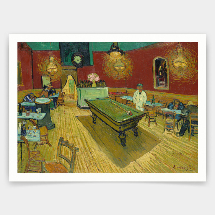 Vincent van Gogh,Le cafe de nuit,The Night Cafe,art prints,Vintage art,canvas wall art,famous art prints,V5086