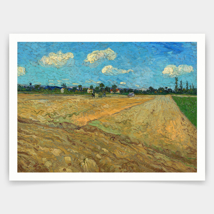 Vincent van Gogh,Ploughed Fields,The Furrows,art prints,Vintage art,canvas wall art,famous art prints,V5093