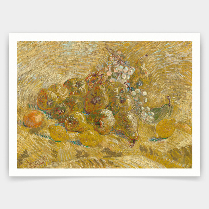 Vincent van Gogh,Quinces, Lemons, Pears and Grapes,art prints,Vintage art,canvas wall art,famous art prints,V5095