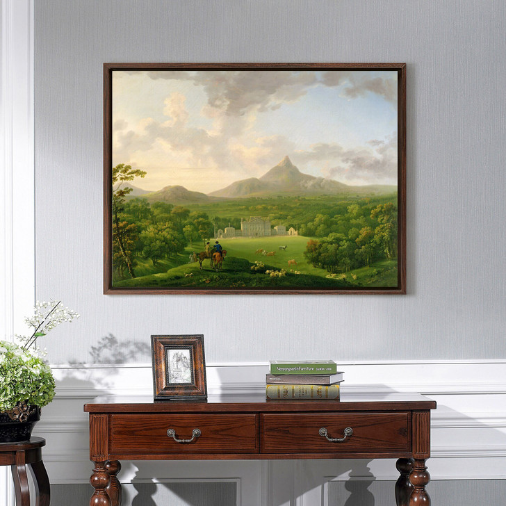 George the Elder Barret,View of Powerscourt - County Wicklow,large wall art,framed wall art,canvas wall art,large canvas,M3901