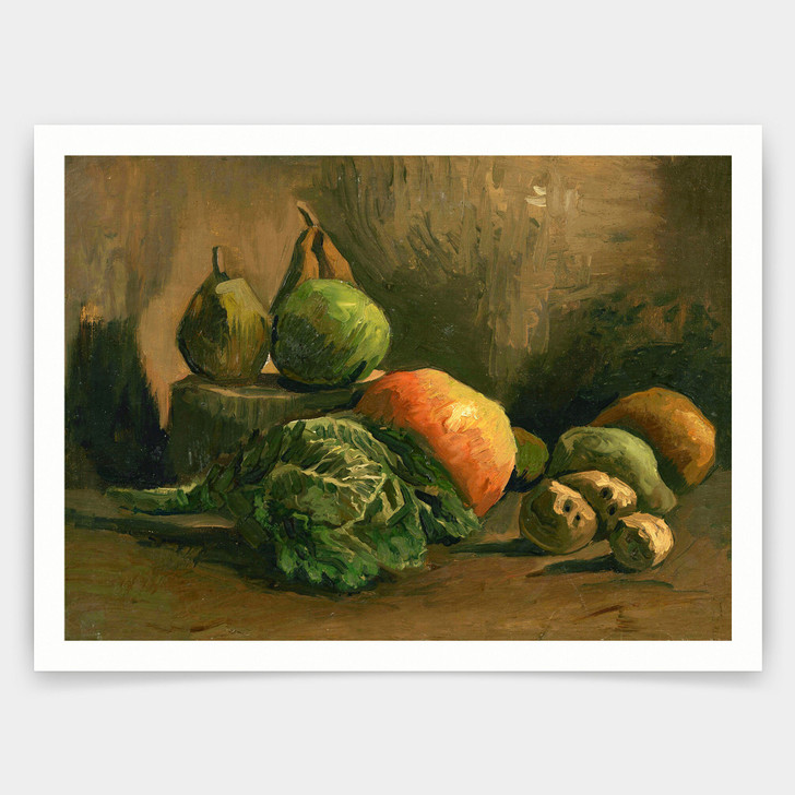 Vincent van Gogh,Still Life with Vegetables and Fruit,art prints,Vintage art,canvas wall art,famous art prints,V5100