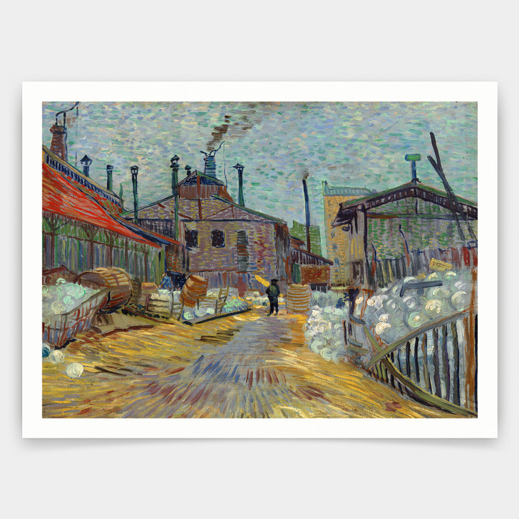 Vincent van Gogh,The Factory,art prints,Vintage art,canvas wall art,famous art prints,V5105