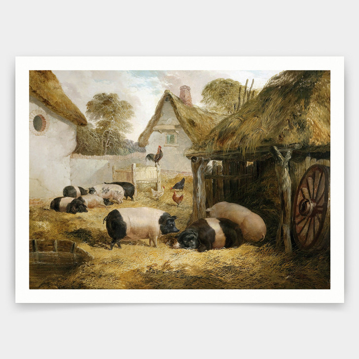 William Collins,Cottage Hospitality,art prints,Vintage art,canvas wall art,famous art prints,V5143